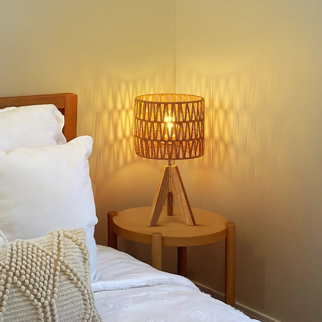 Woven Shade Table Lamp -HLTL15G-HLTL15H-HLTL15J