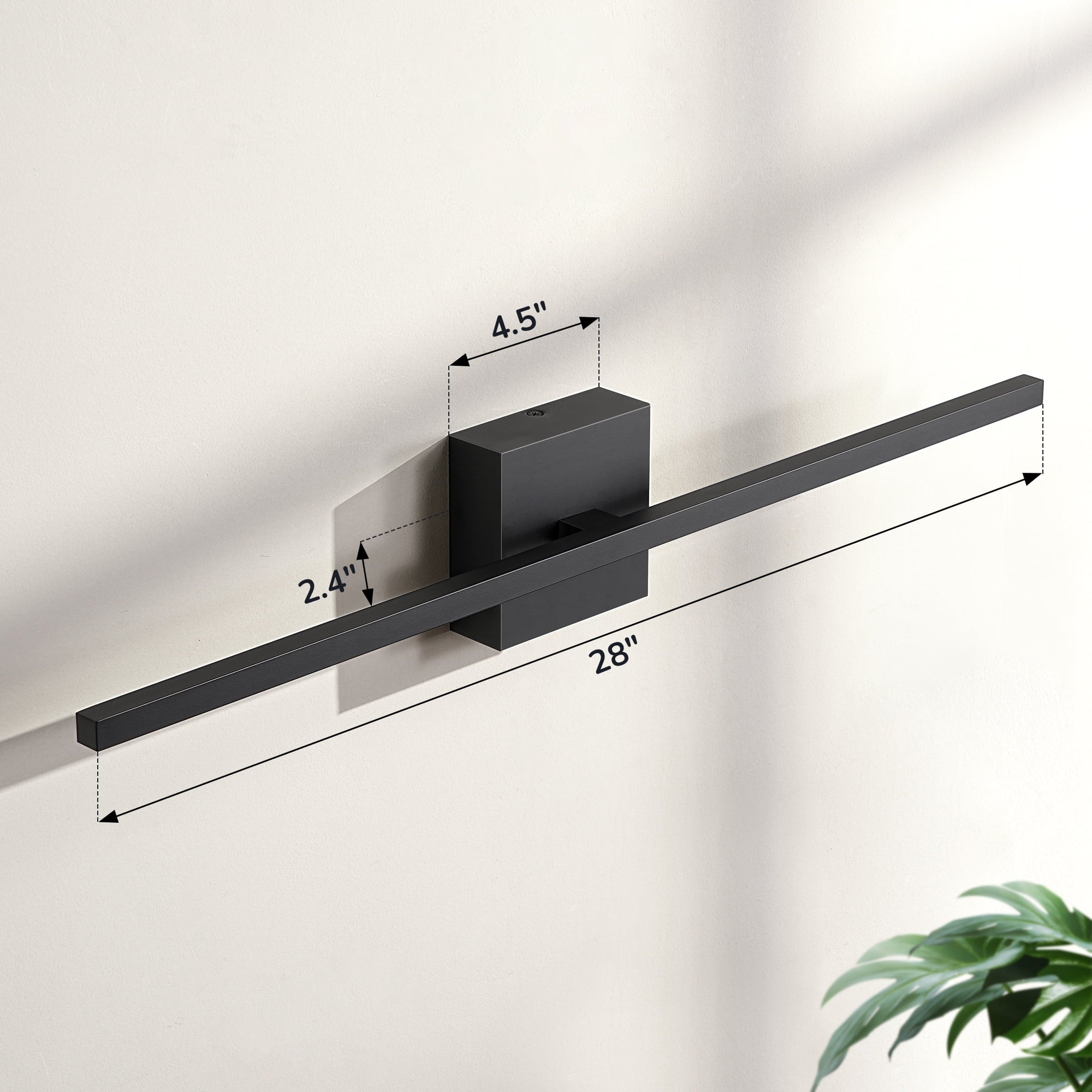 EDISHINE LED Bar Light Wall Mounted Vanity Lights for Bathroom Mirror, 3000K Warm White, 18W