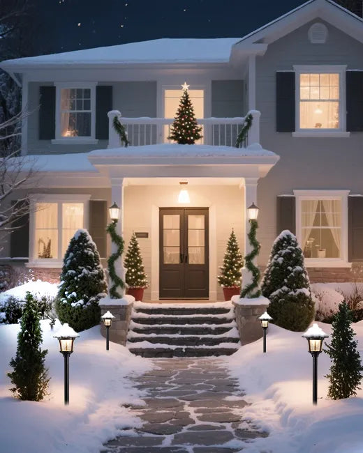 outdoor-stake-lights-in-winter-christmas-snow-scene